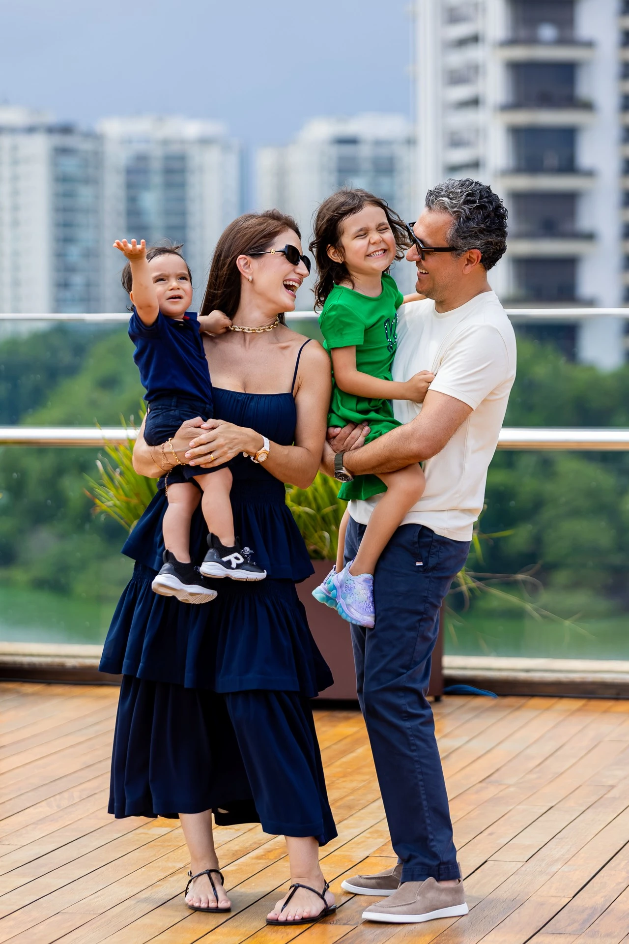 Majú, Arthur, Lulu e José Vicente